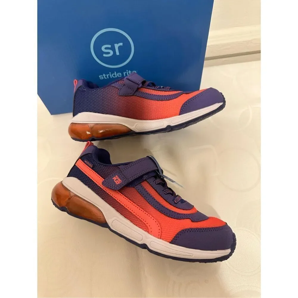 Stride Rite Girls purple multi sneakers size US 2/ EU 33 1/5 NIB